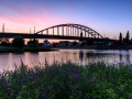 Landschappelijk Arnhem mijn stadje aan de Rijn op een late voorjaarsavond