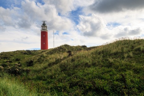 Texel Lighthouse on a autumn Sunday