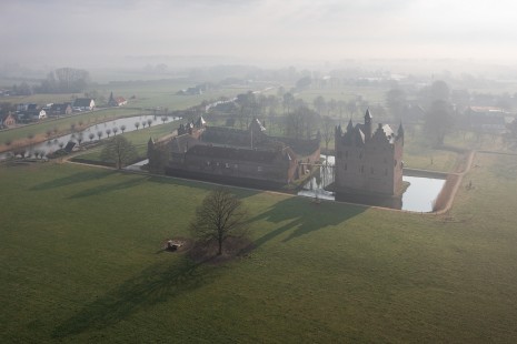 Castle Doornenburg sky view
