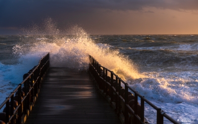 Fotograferen aan zee met storm